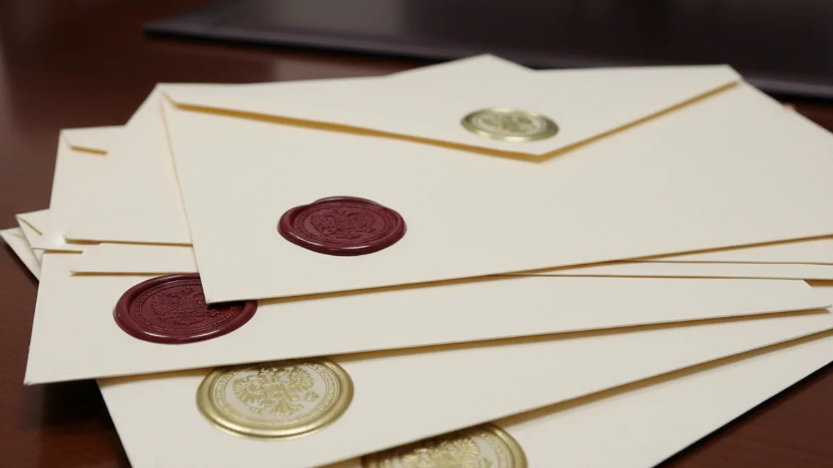 Documentos oficiales o notificaciones fiscales sobre una mesa, simbolizando un procedimiento administrativo.