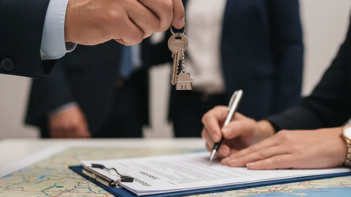 Imagen genérica de un edificio de apartamentos modernos en la costa mediterránea, simbolizando la compra de vivienda.