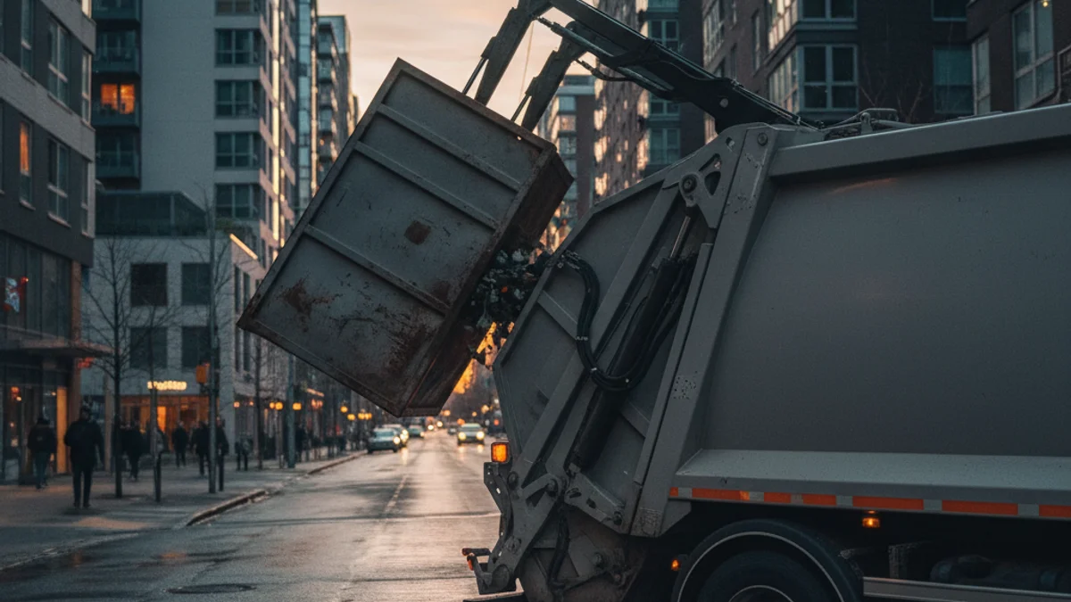 Imagen genérica de contenedores de reciclaje o un camión de limpieza viaria en una ciudad catalana.