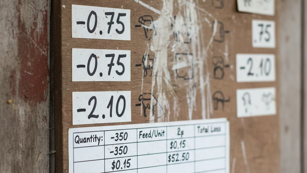 Imagen genérica de una granja porcina o un mercado de ganado, simbolizando las pérdidas económicas.