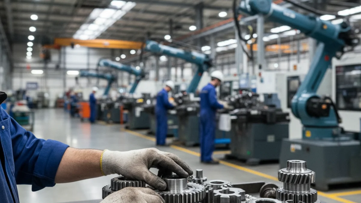 Imagen genérica de maquinaria industrial o componentes metálicos en una fábrica del Vallès Occidental.