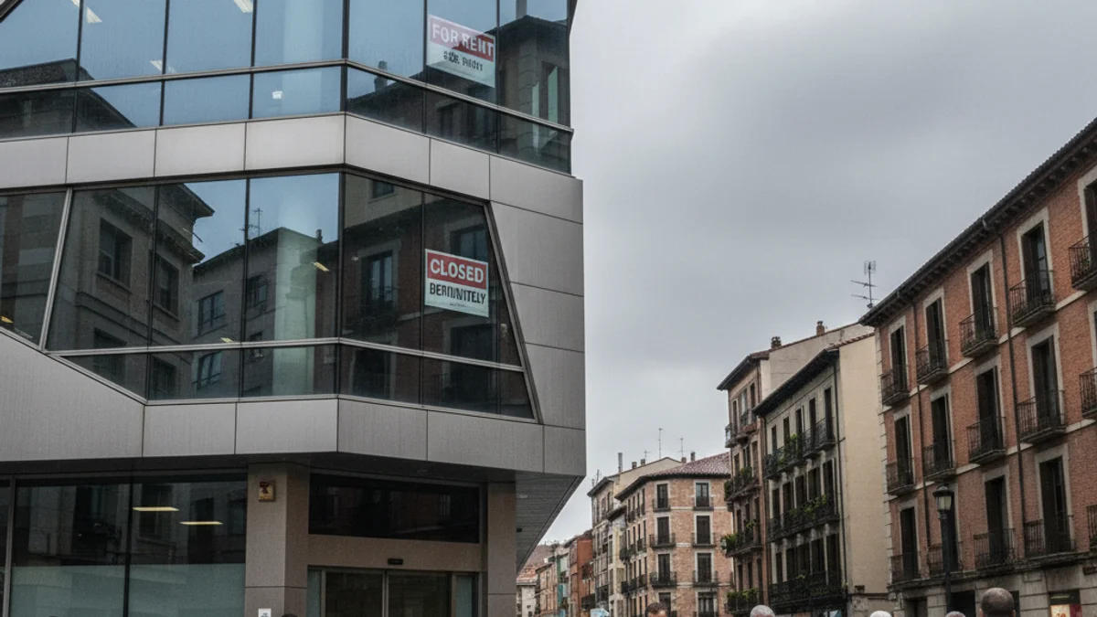 Imagen genérica de una oficina cerrada que simboliza la crisis empresarial.