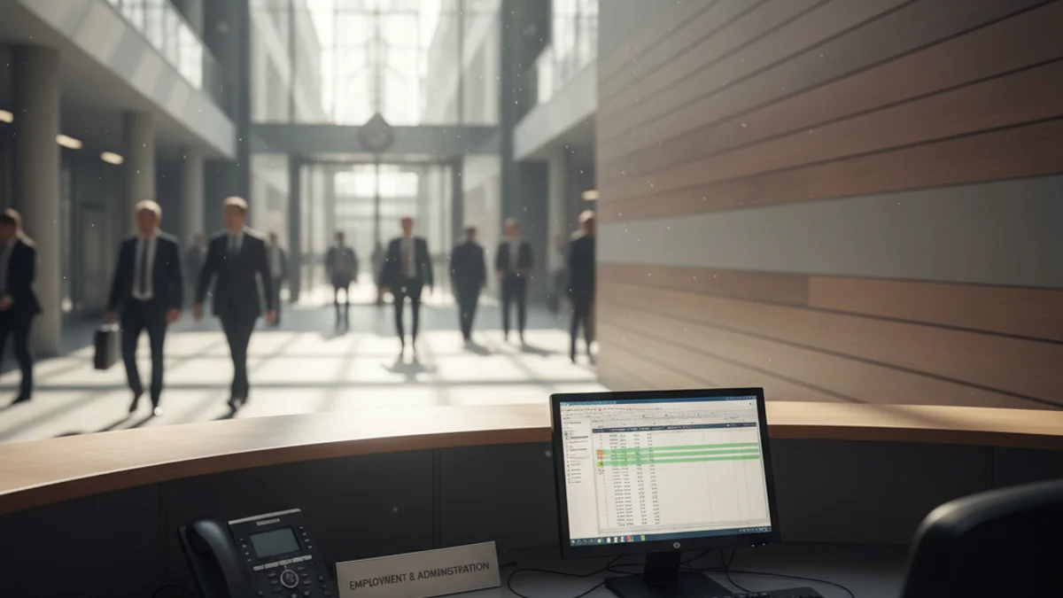 Imagen genérica de una oficina que representa la búsqueda de empleo y la administración.