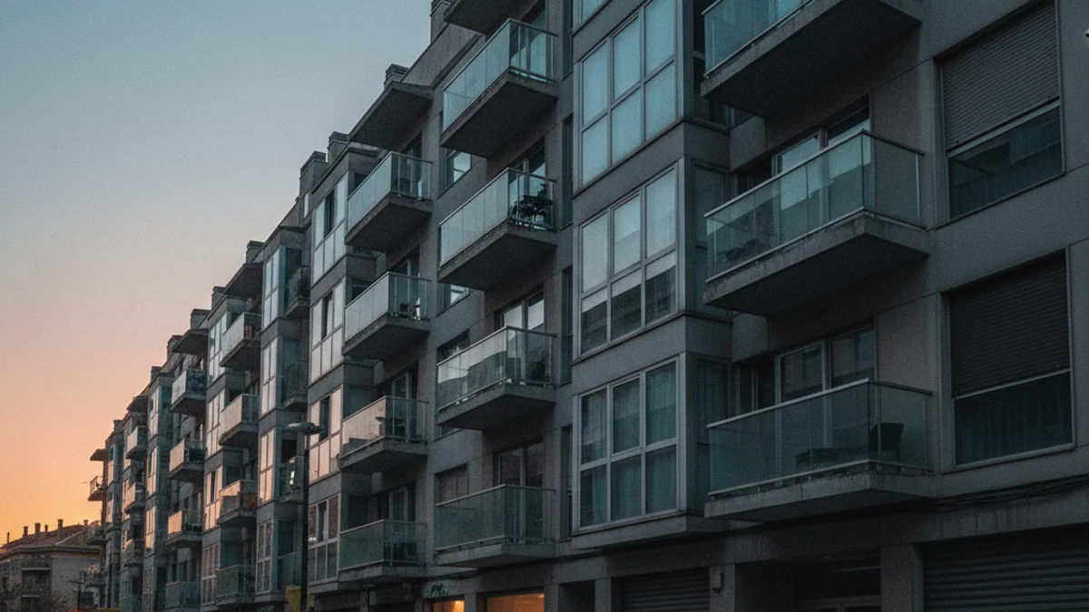 Imagen genérica de un bloque de pisos moderno en una zona urbana.