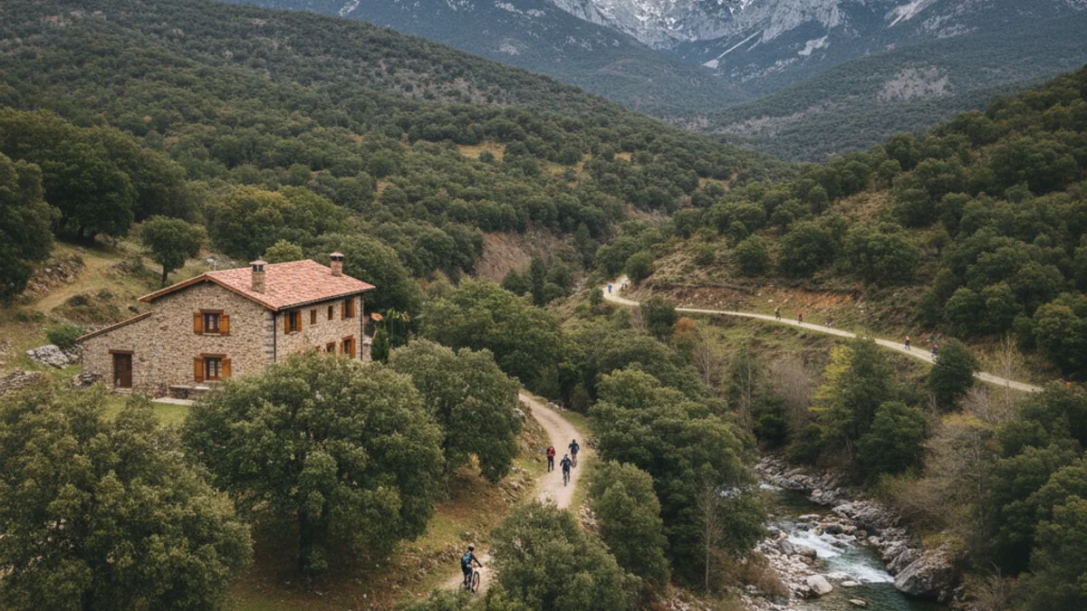 Vista panorámica de una zona de montaña o un paisaje rural en la provincia de Lleida, sin personas visibles.