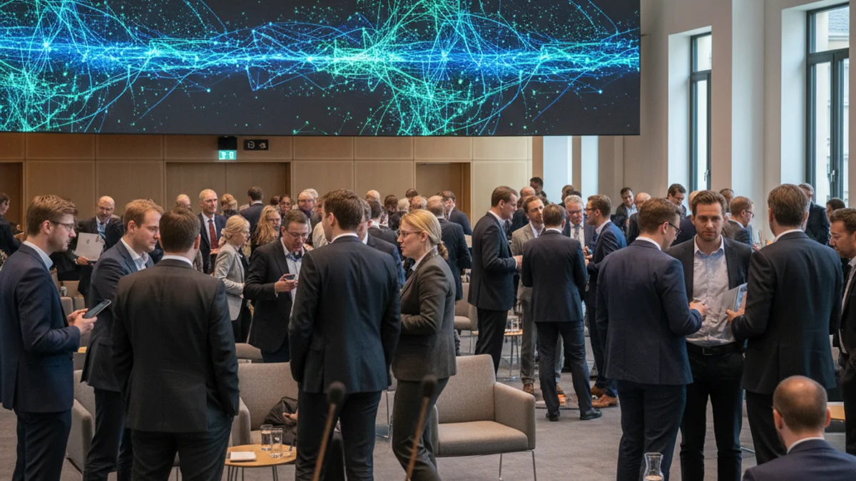 Imagen genérica de una jornada de networking tecnológico en un entorno universitario.