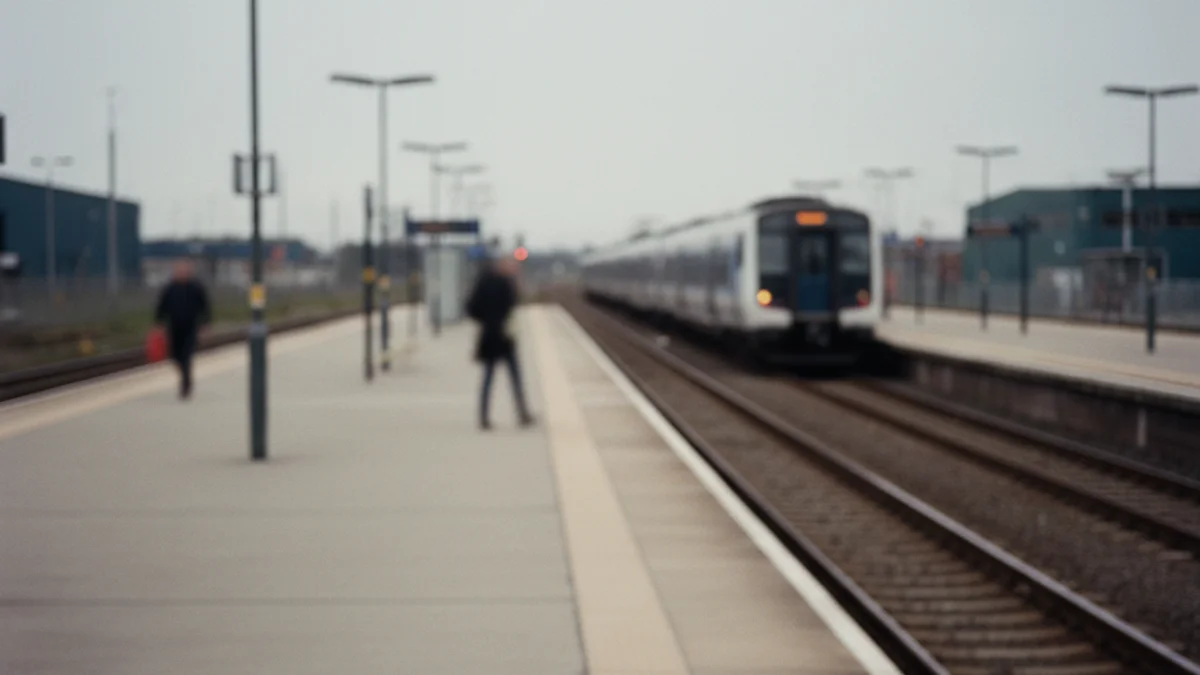 Imagen de un andén de tren vacío o con pocos viajeros, simbolizando el impacto de una huelga ferroviaria.