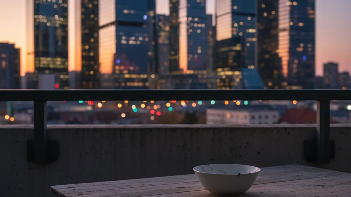 Imagen genérica que muestra el contraste entre la riqueza urbana y la precariedad económica.