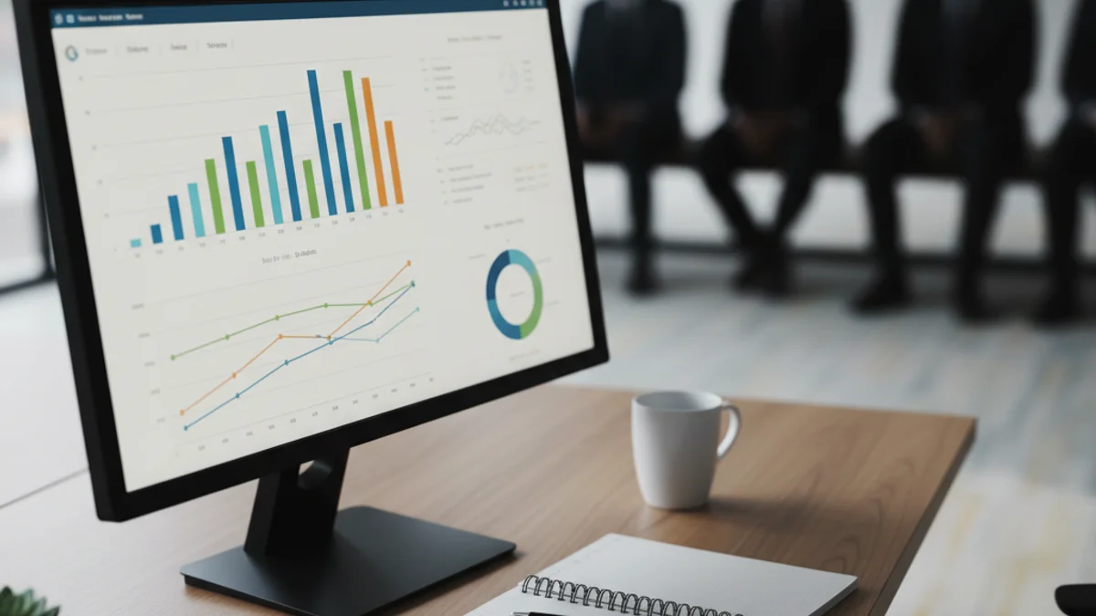 Oficina de atención al público para la búsqueda de empleo con personas esperando.