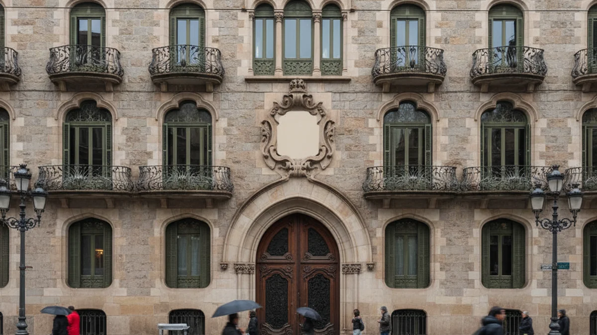 Imagen genérica de una universidad o de una antigua sede bancaria en Barcelona.