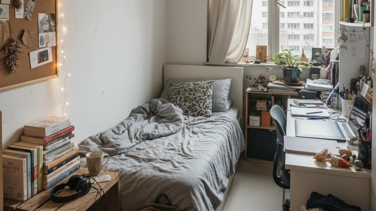 Imagen genérica de un piso compartido o de una habitación vacía con una ventana, simbolizando el mercado de alquiler.