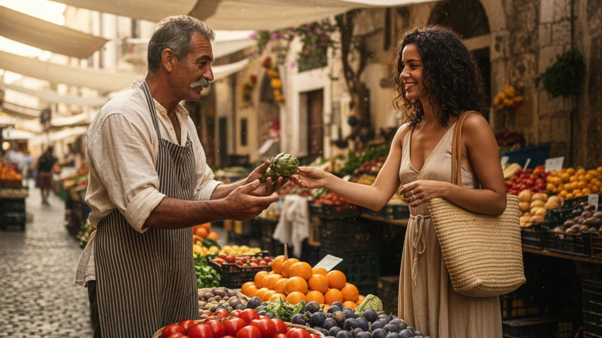 Imagen genérica de una calle comercial en un casco histórico con peatones paseando.