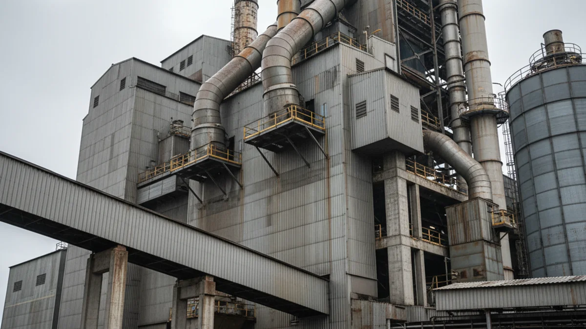 Imagen genérica de una planta industrial de fabricación de papel.