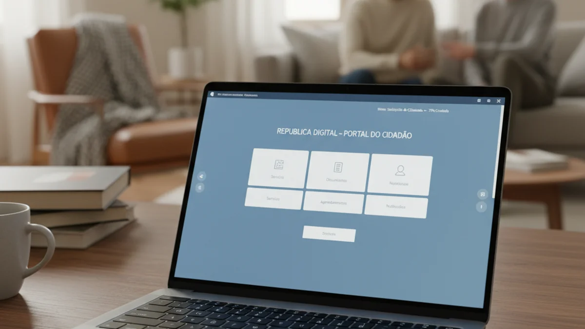 Imagen genérica de una persona realizando trámites administrativos a través de un ordenador desde casa.