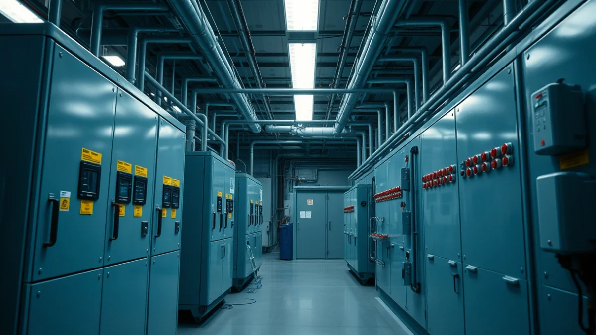Imagen genérica del interior de una subestación eléctrica con tecnología de última generación.