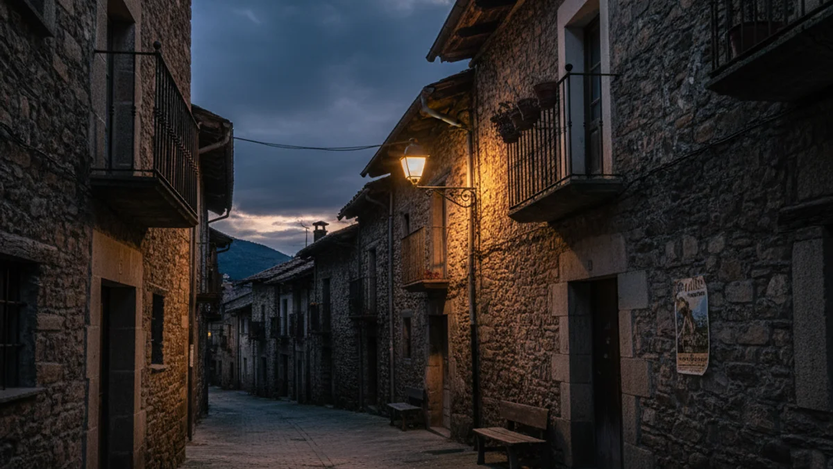 Imagen genérica de una calle de un pueblo de montaña en el Pirineo.