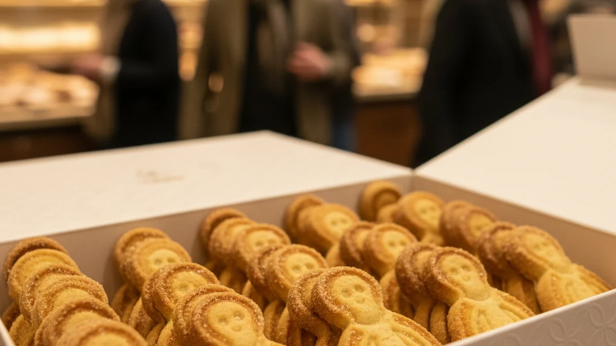 Imagen genérica de unas galletas tradicionales catalanas presentadas en una caja moderna.