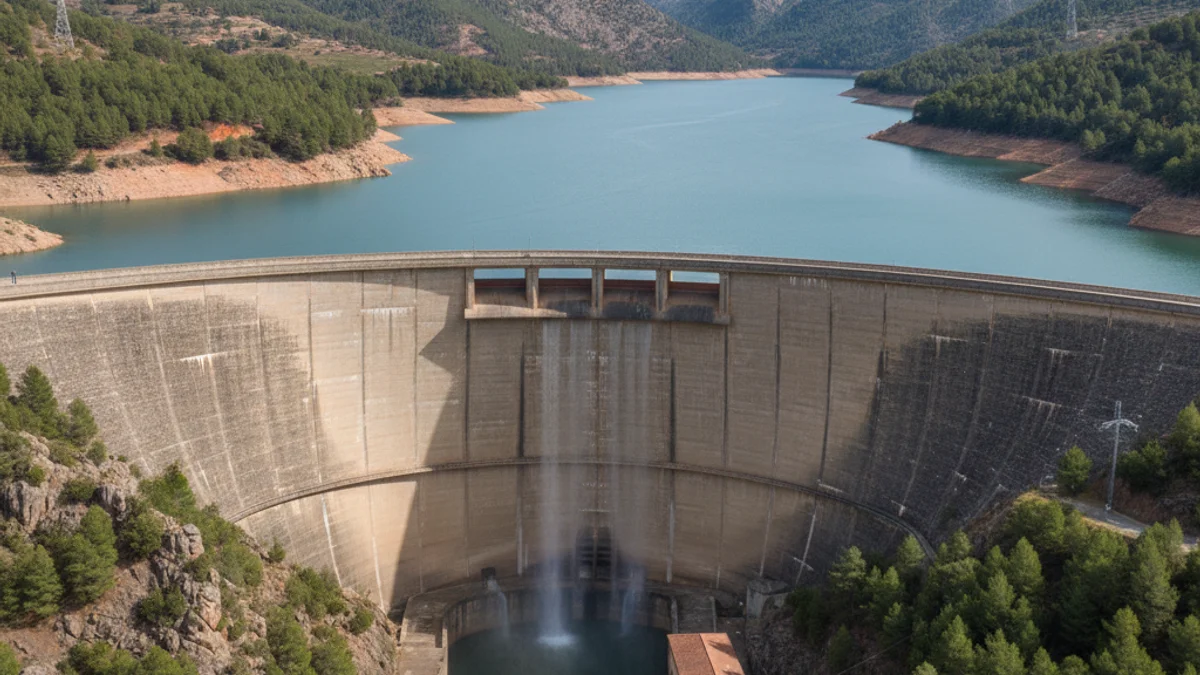 Imagen genérica del embalse de la Baells en el Berguedà.
