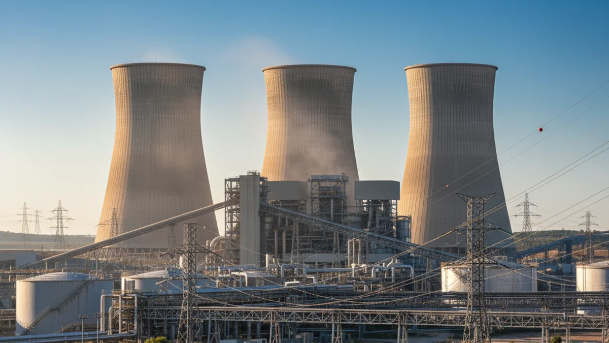 Imagen genérica de las torres de refrigeración de una central nuclear en funcionamiento.