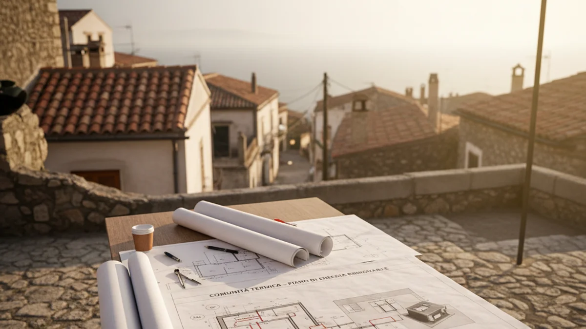 Imagen genérica de una instalación de red de calor y frío con tuberías aisladas.