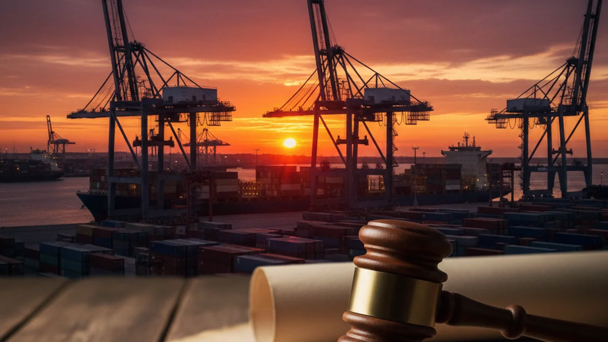 Imagen genérica del Puerto de Tarragona con contenedores de mercancías y grúas industriales.