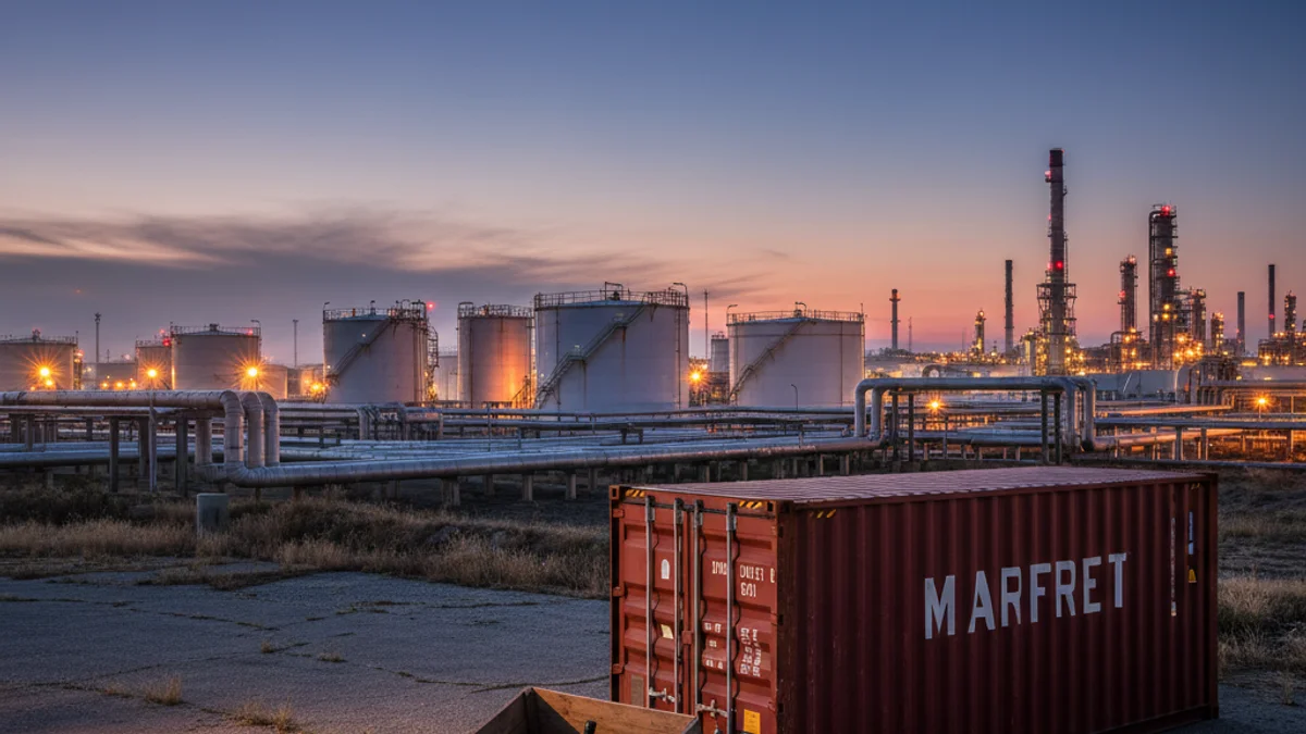 Imagen genérica del polígono petroquímico de Tarragona, uno de los sectores que más exporta a Estados Unidos.