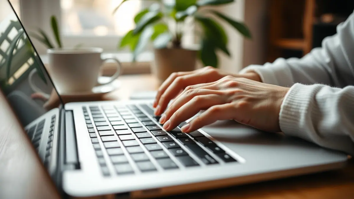 Imagen genérica de una persona teletrabajando desde su hogar.