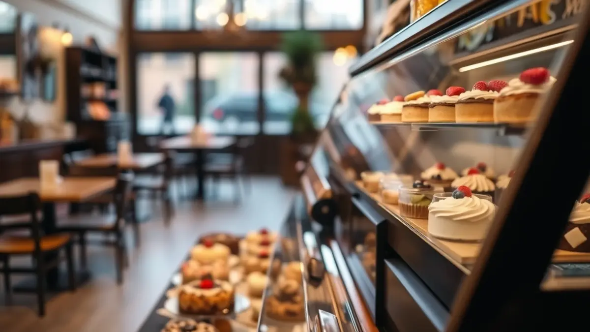 Imagen genérica de una confitería con dulces y pasteles.