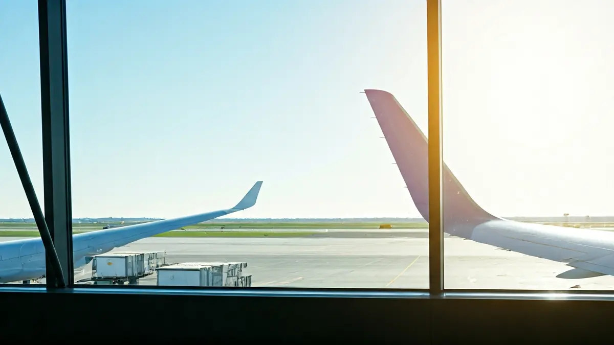 Imaxe xenérica dunha terminal de aeroporto, simbolizando a conectividade aérea.