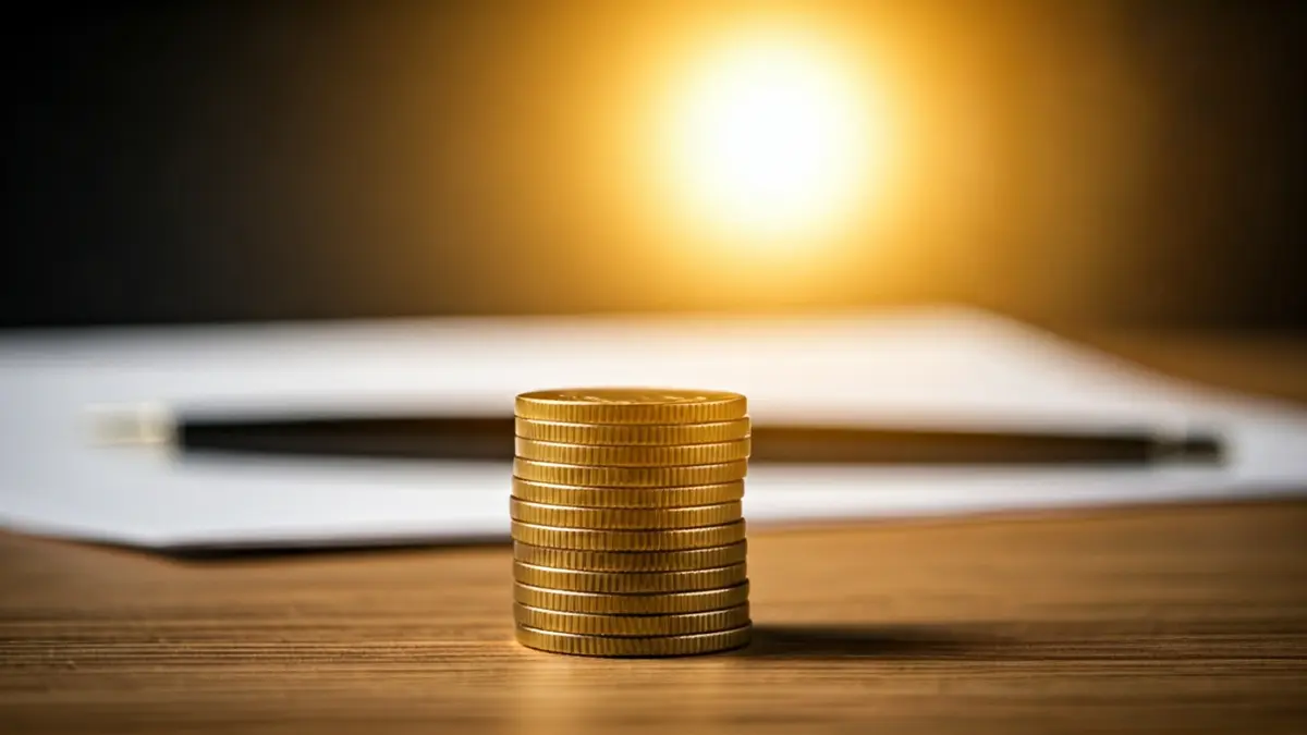 Imagen genérica de monedas de euro sobre una mesa, simbolizando recaudación fiscal.