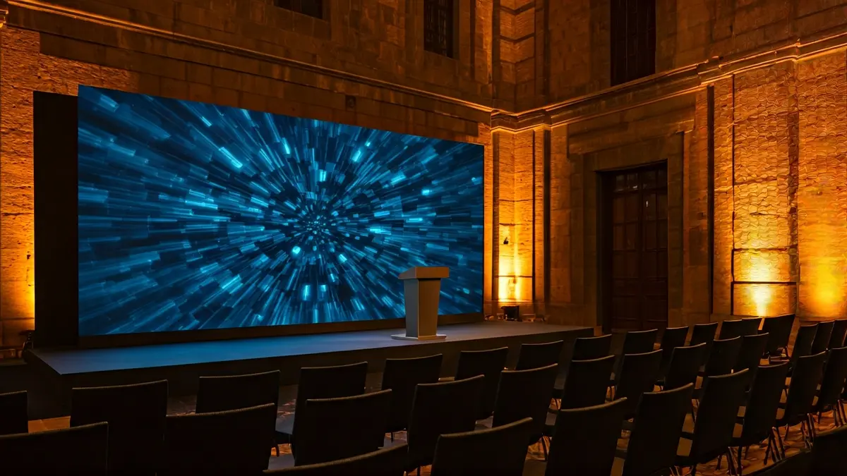 Imagen genérica de un auditorio o sala de conferencias preparada para un evento empresarial.