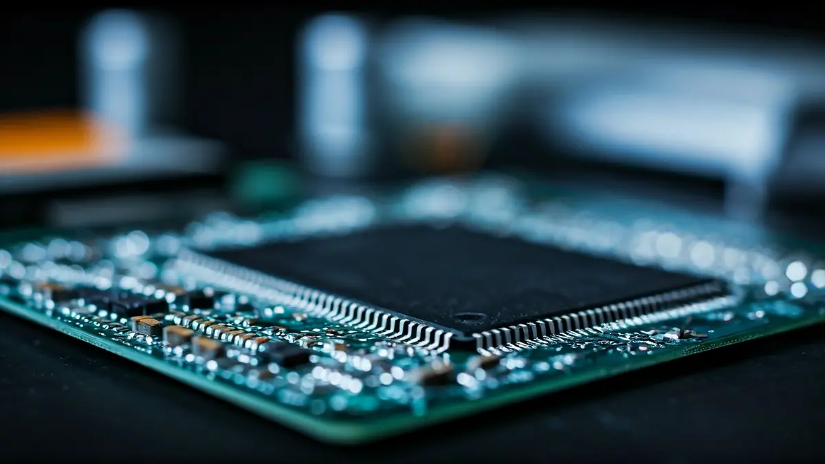 Generic image of advanced technology and electronic components.