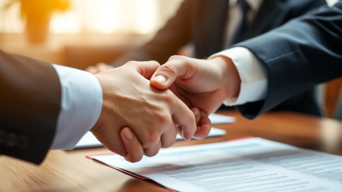 Generic image representing a meeting or negotiation.