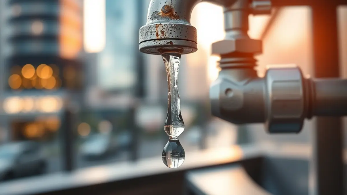 Imagen genérica de un grifo con una gota de agua, simbolizando la gestión eficiente de los recursos hídricos.