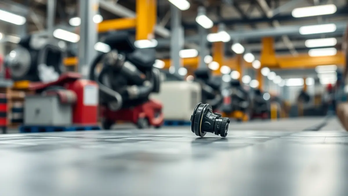Generic image of Aldetu's factory interior, producing automotive parts.