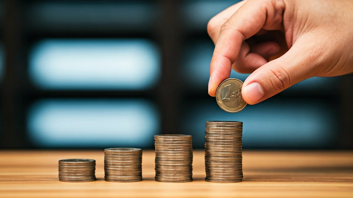 Generic image of stacked coins, symbolizing economic growth and employment.