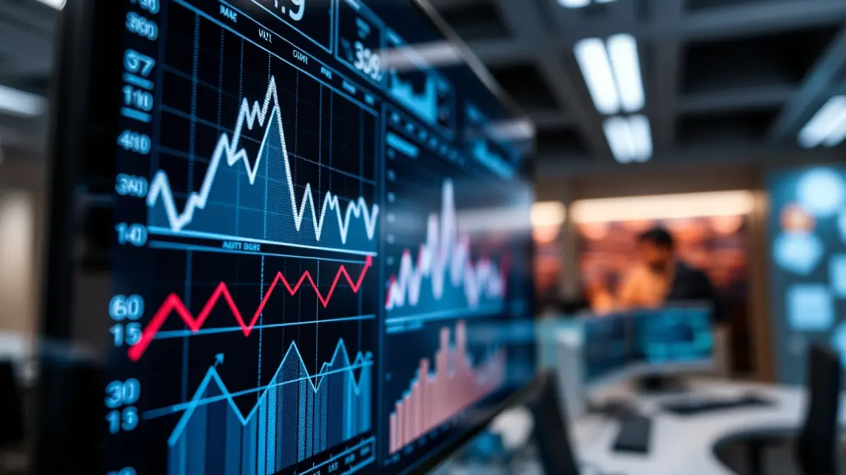 Imagen genérica de una pantalla digital que muestra análisis de datos y sistemas inteligentes.