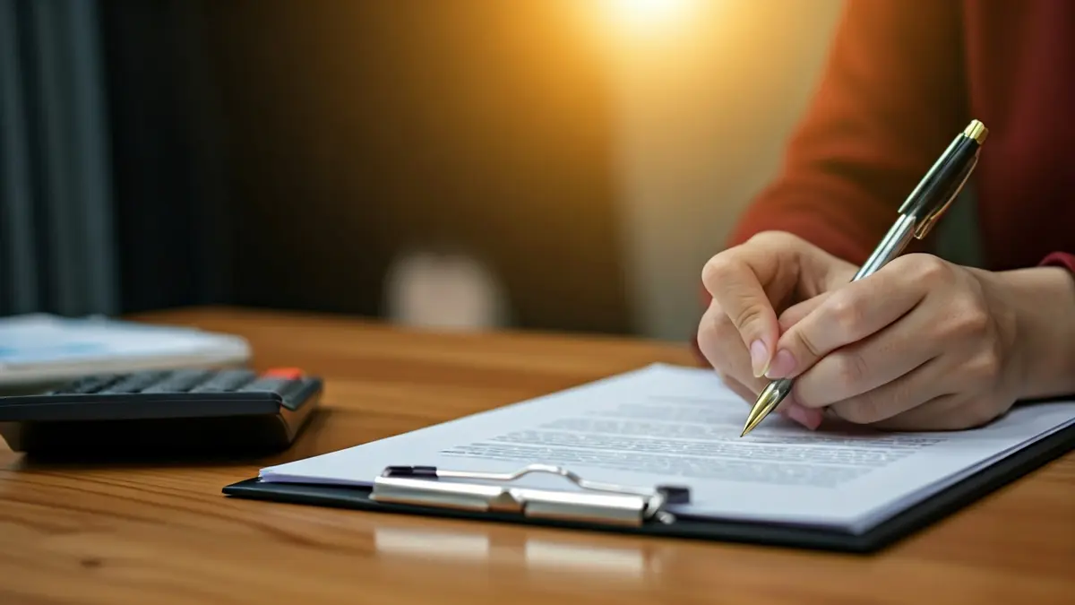 Imagen genérica de manos firmando un documento, simbolizando la aprobación de ayudas económicas.
