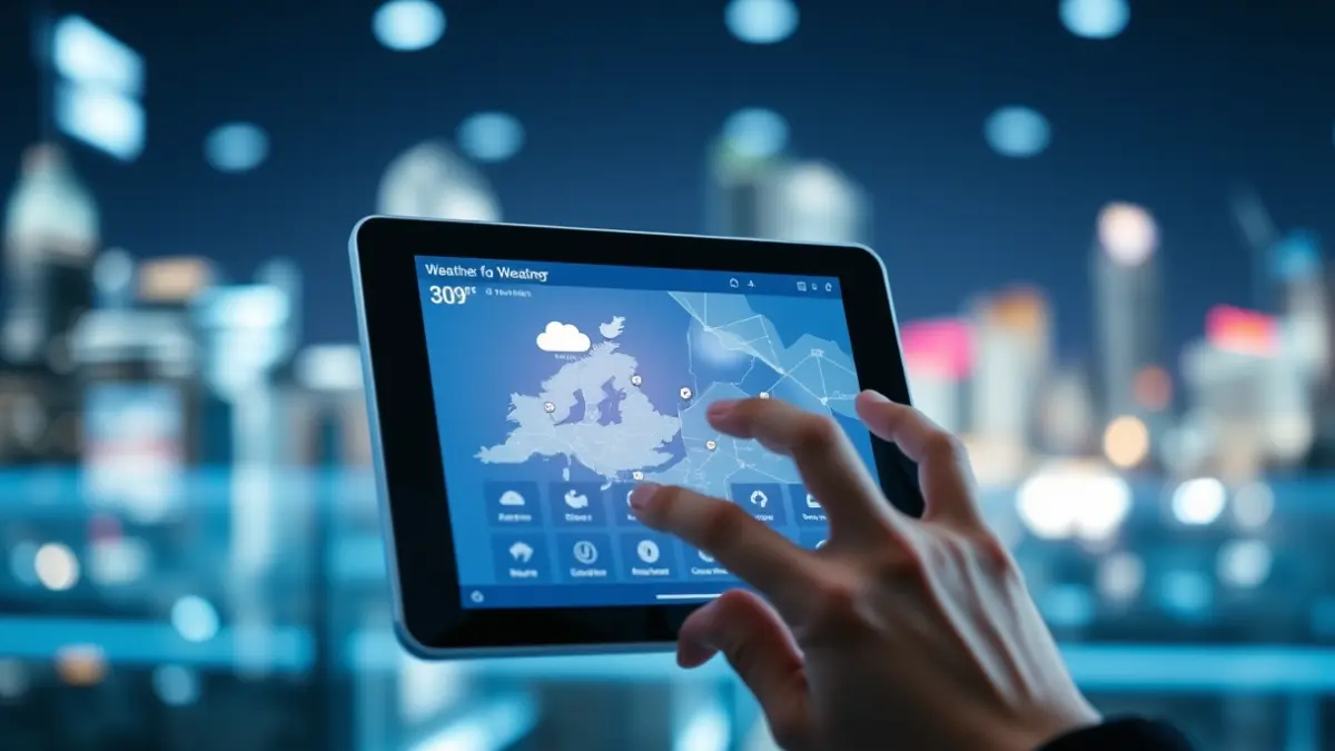 Generic image of a digital platform for climate emergency management.