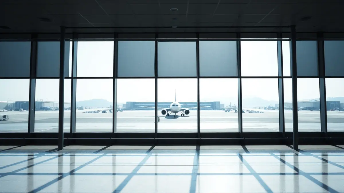 Generic image of an airport, symbolizing air connectivity.