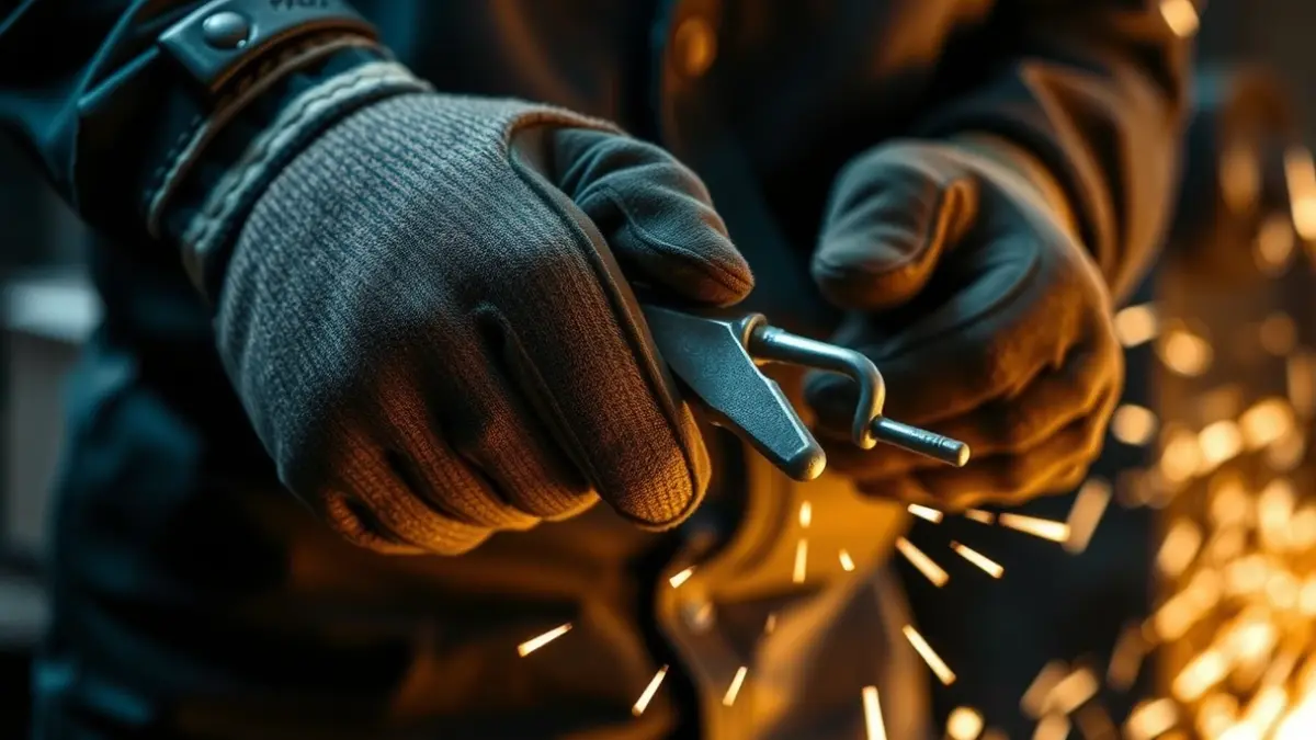 Imaxe xenérica de mans de traballadores do sector do metal.