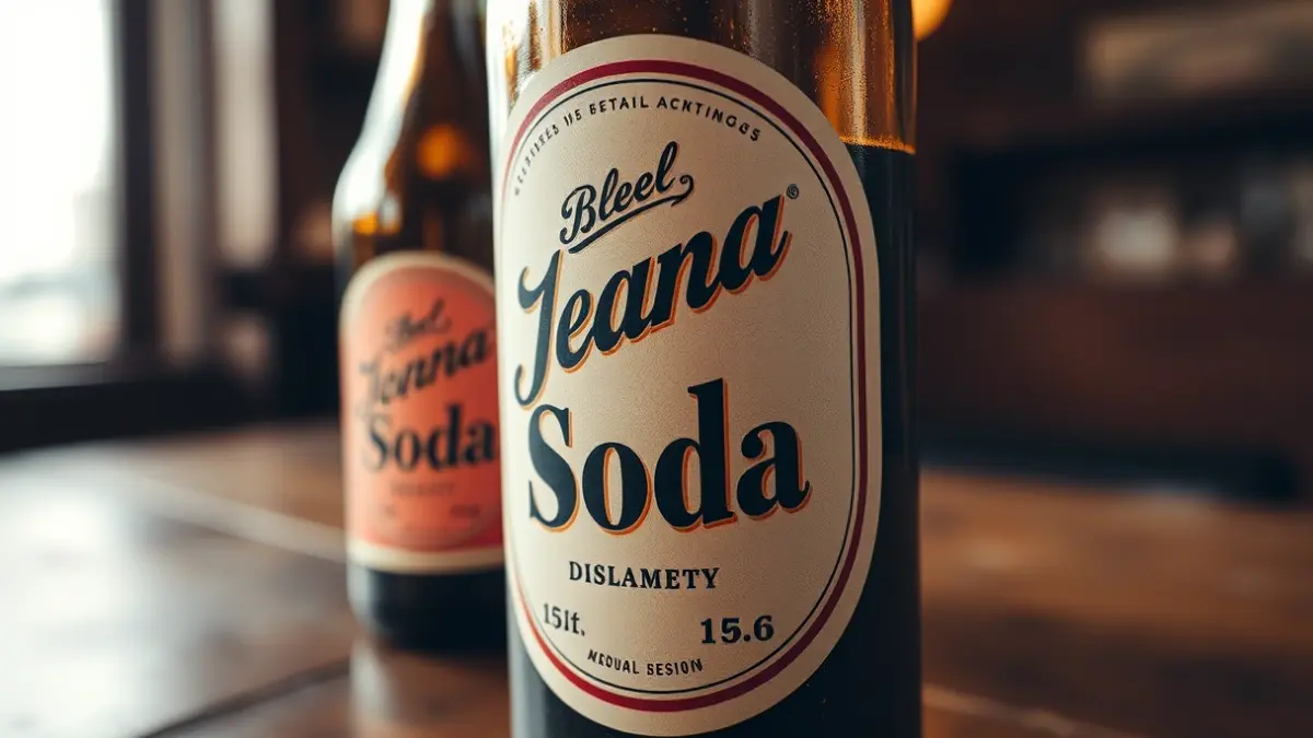 Image of a soda bottle with a classic label, evoking the history of a Canarian brand.