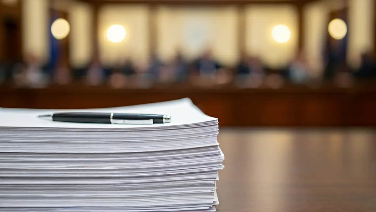 Imagen genérica de documentos oficiales y un bolígrafo, simbolizando trámites burocráticos.