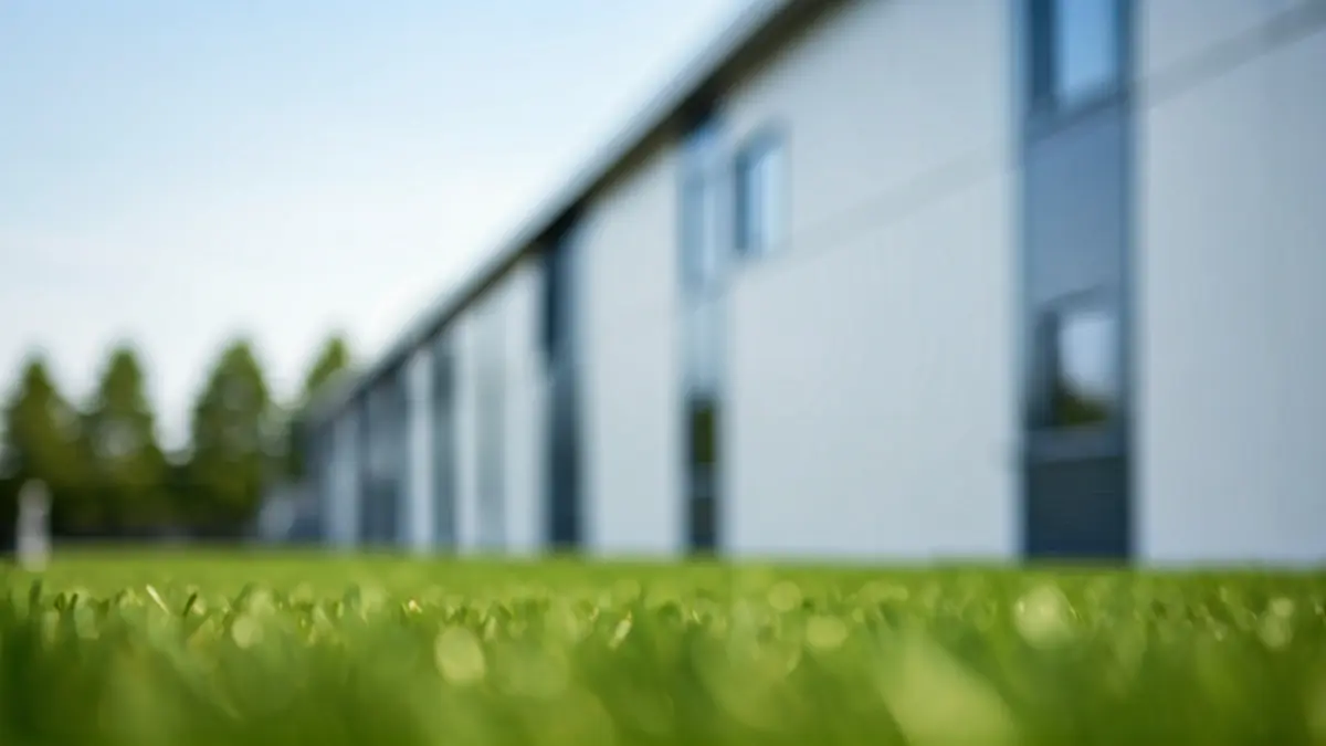 Imagen de una moderna planta industrial de Danone en Tres Cantos, Madrid.