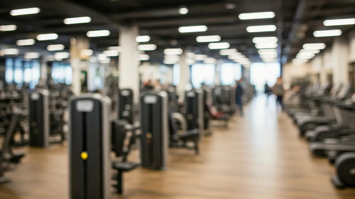 Generic image of a modern, spacious gym with various exercise machines.