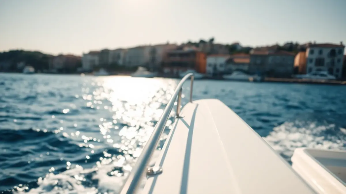 Generic image of a luxury yacht sailing near the Marbella coastline.