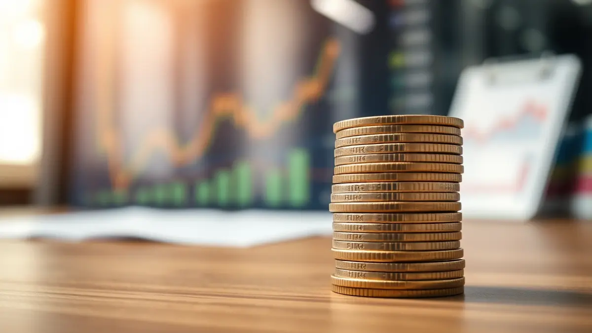 Imagen genérica de monedas de euro apiladas sobre una mesa, simbolizando la economía europea.