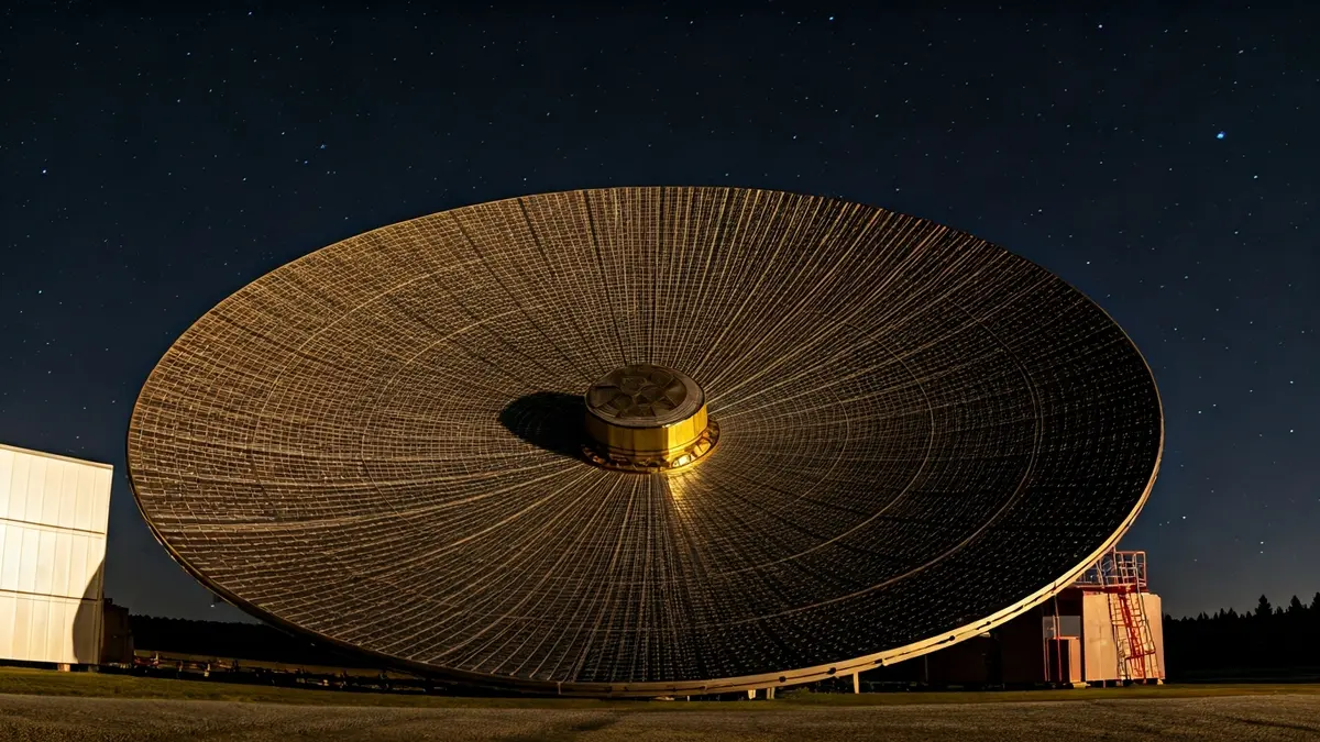 Imagen genérica de un telescopio espacial, simbolizando la investigación astronómica.