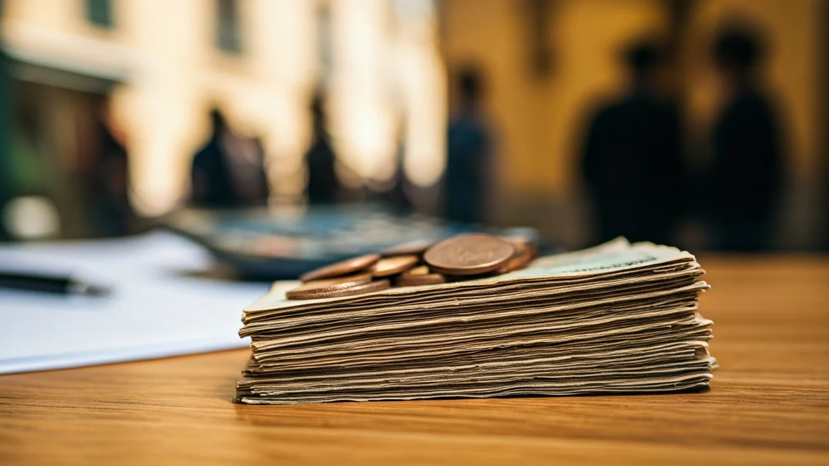 Imagen genérica de dinero antiguo y documentos financieros, simbolizando ahorros perdidos.