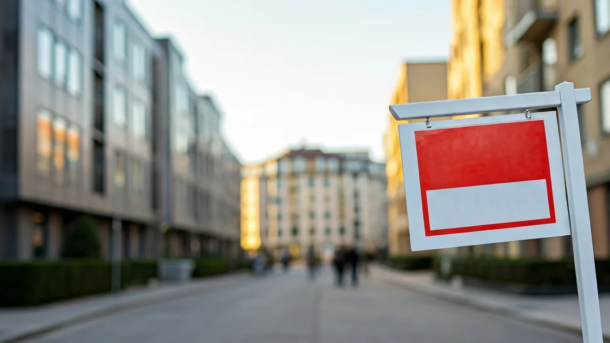 Generic image of a 'For Sale' sign in front of a residential building.